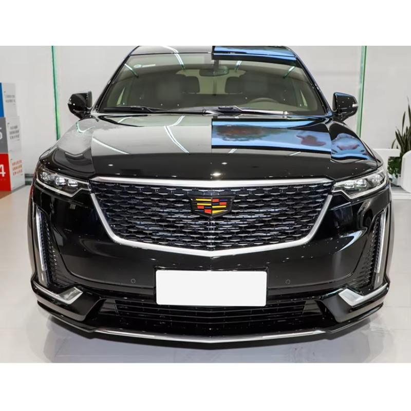AABHP1 ABS 3D Front Grille Rear Trunk Emblem for Cadillac XT6 Fender Badge Logo Decal Cover Stickers Auto Accessories
