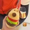 Hamburger Cute Bag Pendant French Fries Car Key Ring Kawaii Stuffed Toys Key Chain  Decoration