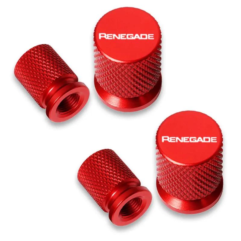 4pcs Car Wheel Tire Valve Caps Tyre Stem Covers Airdust Waterproof For Jeep Renegade Auto Accessories AMQ1