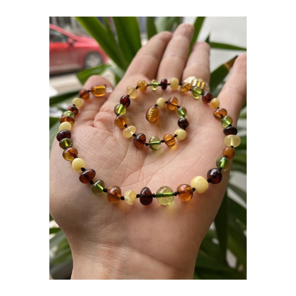 Ожерелье для прорезывания зубов ребенка Baltic Drop из янтаря, сертифицированное и оригинальное