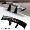 For Peugeot Carbon Fiber Look Car Mini Rear Spoiler Mini Wing Small Model For Peugeot 206 308 307 208 207 3008 2008 508 407 301