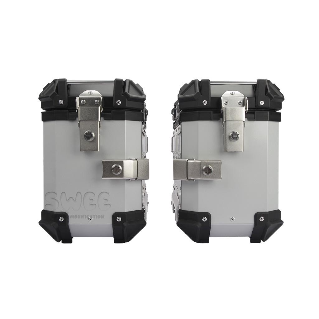 Универсальные мотоциклетные алюминиевые боковые кофры – Водонепроницаемые, Противоударные, Быстросъемные (18 л/28 л/35 л)