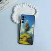 H-M-C-Ходячий замок- Черный мягкий силиконовый чехол для телефона Samsung S25, S24, S21, S22, S23, S30, Ultra, S20, Plus, FE, Lite