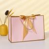 10 шт. бумажная коробка, сумка с лентами, подарочная упаковка, сумки для свадьбы, дня рождения, домашней вечеринки, элегантные подарочные пакеты, сумочка 19x15x7 см