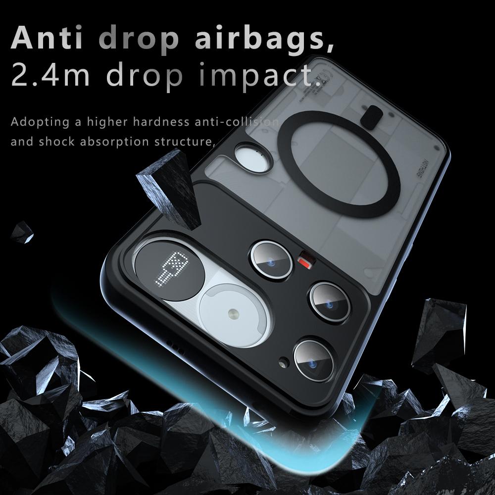 For Nothing Phone 3 Magsafe Magnetic Wireless Charging Case For Nothing Phone3 5G Shockproof Matte Back Case