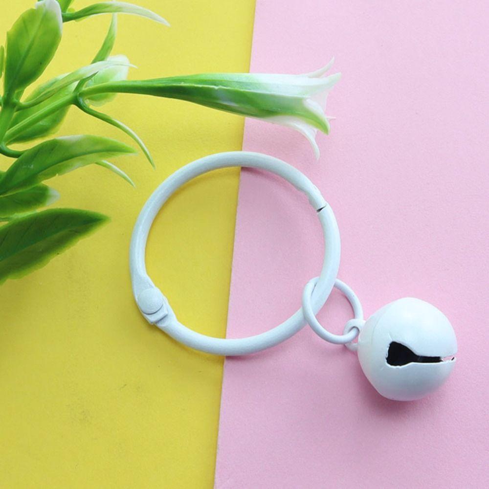 Cute Candy Colors Metal Bells Handmade Colorful Jingle Bell DIY Keychain Pendants Accessories for Decoration