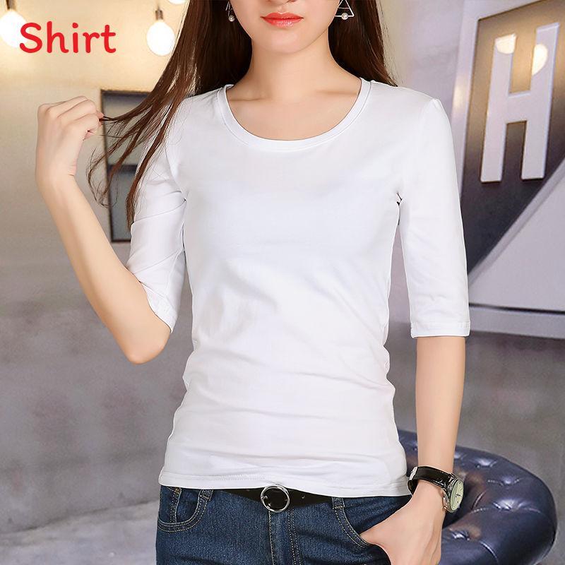 T Shirt For Women V Neck Short Sleeve Polyester Slim Fit Casual Summer Top