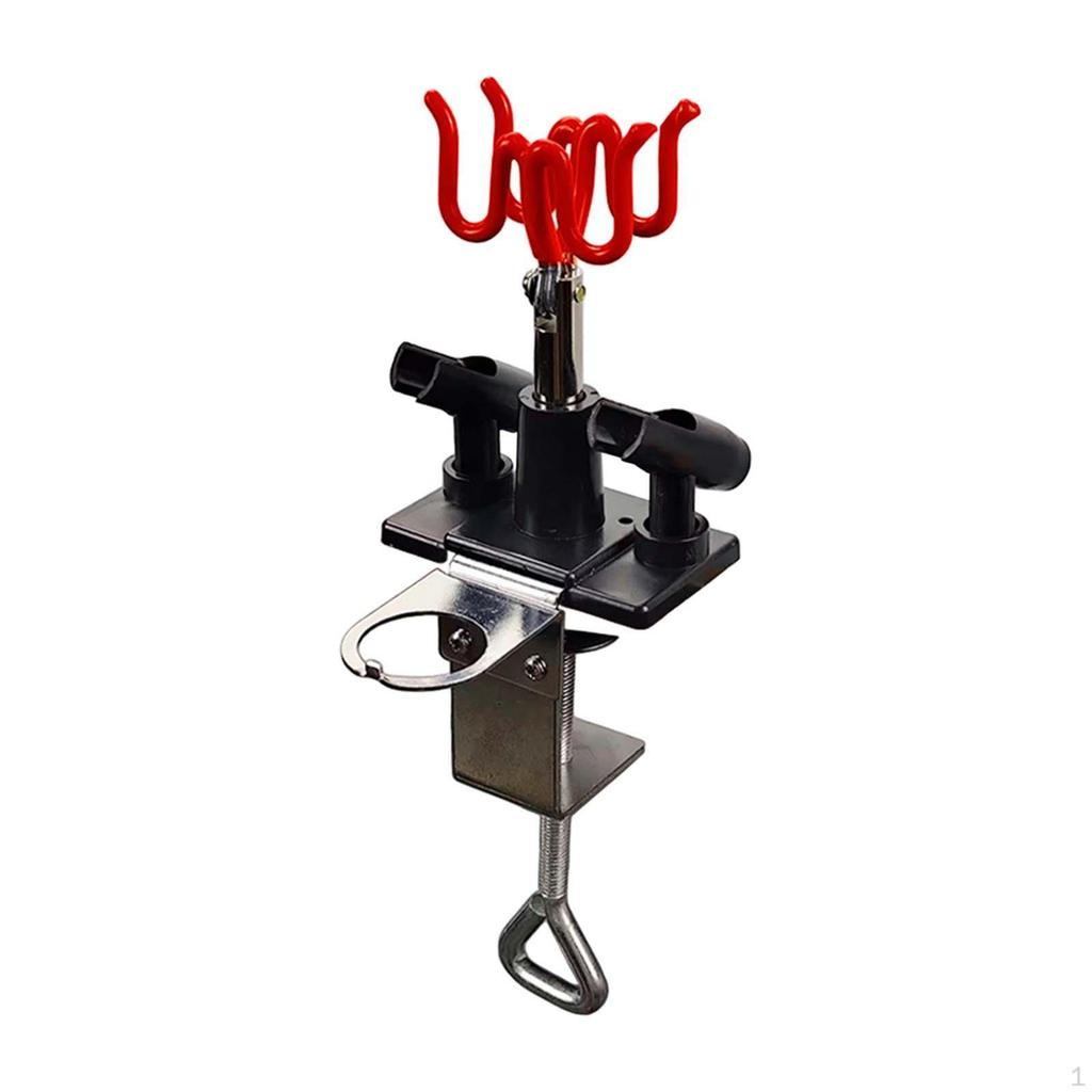 Держатель Подставка Прочный Регулируемый Зажим для Края Стола Вмещает 4 es