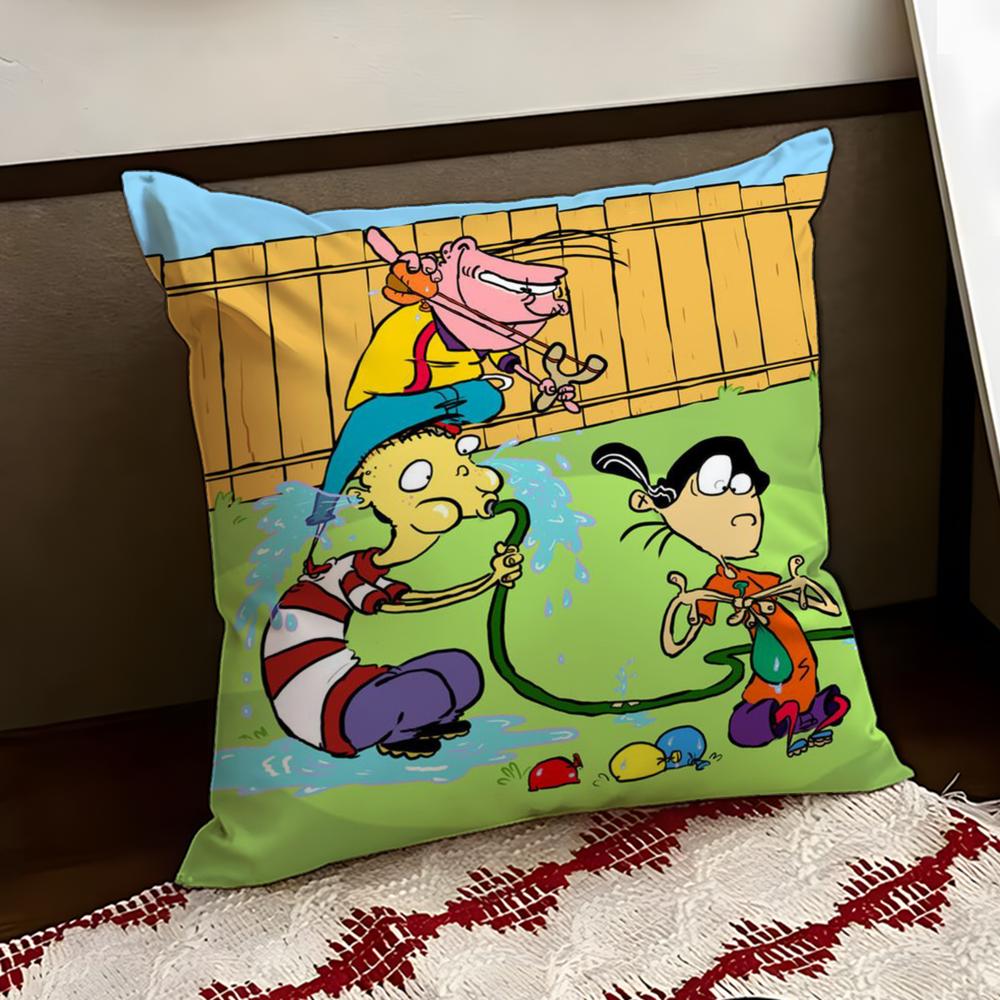 EEd Edd n Eddy Cushion Cover Reversible Soft Durable Pillow Cover Home Car MultiScene Use for Daily Comfort