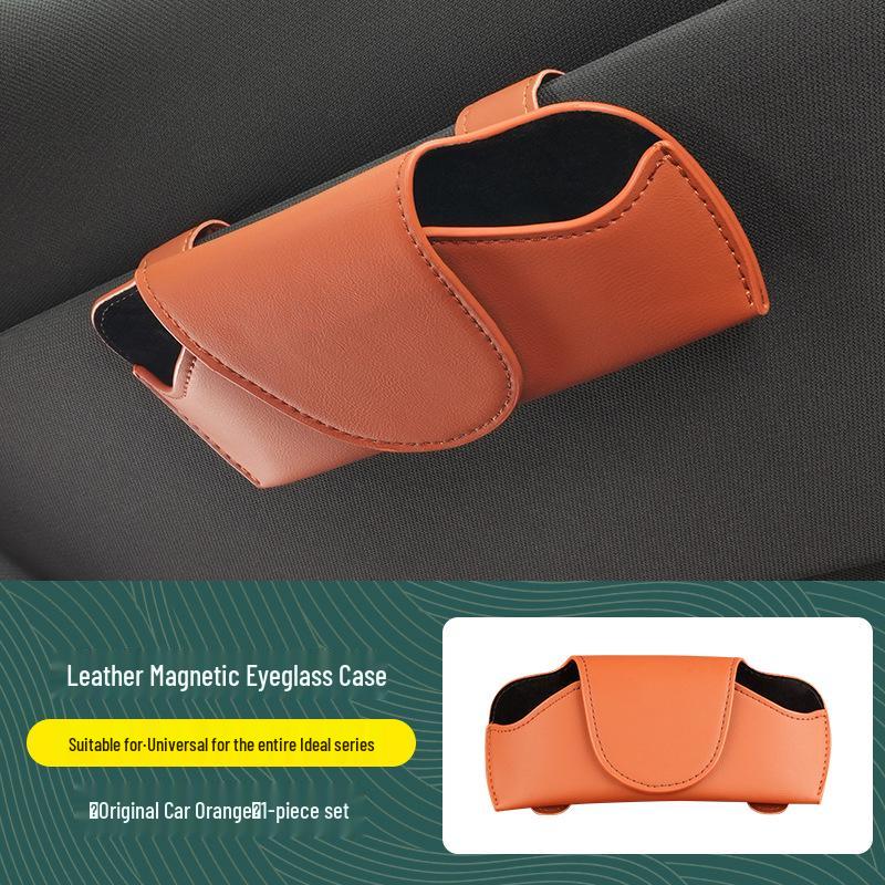 Compatible Car Glasses Case & MEGA Sunglasses Clip for L6/L7/L8/L9/i6/i8 Models - Accessories & Storage Solutions
