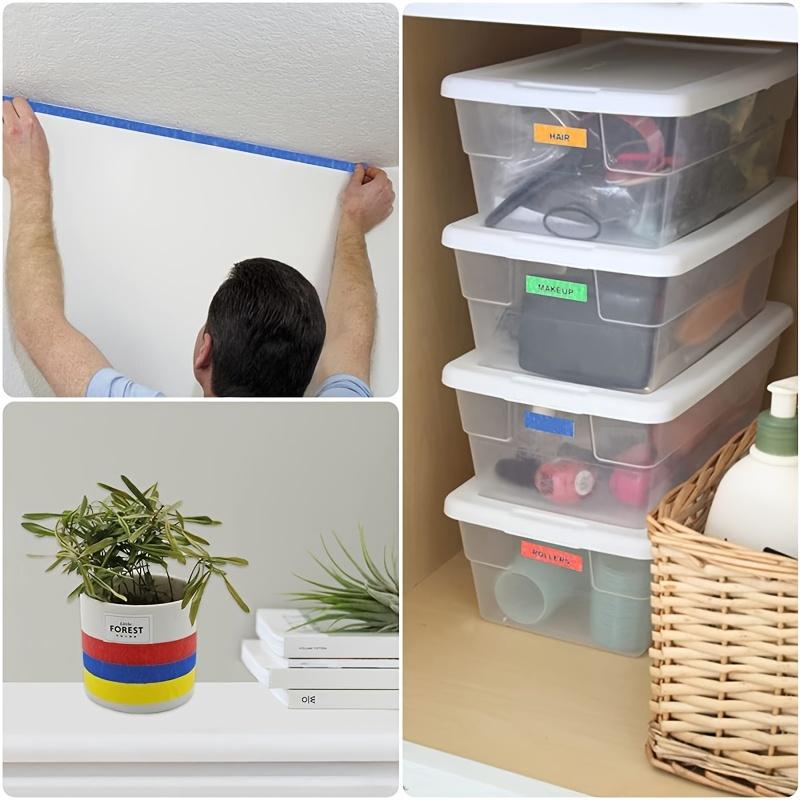 Colored Masking Tape 16 Yard Per Roll, 6 Rolls Rainbow Colors Painting, Craft Labeling Paper Tape for Bullet Journals Party