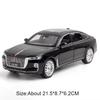 1:24 HONGQI H9 L5 Модель из сплава Литая под давлением игрушечная машинка Звук Свет Оттягивание Двери открываются Переднее колесо поворачивается Транспортное средство Коллекционный орнамент