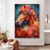 5d DIY Diamond Painting Cross Stitch Animals Horses Flowers Diamond Embroidery Mosaic Full Round Drill Home Decor Arts