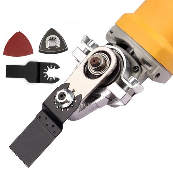 Адаптер головки угловой шлифовальной машины, универсальная модификация, электрическая угловая полировальная машина для металла, переходная головка для режущего станка, осциллирующий инструмент для полировки