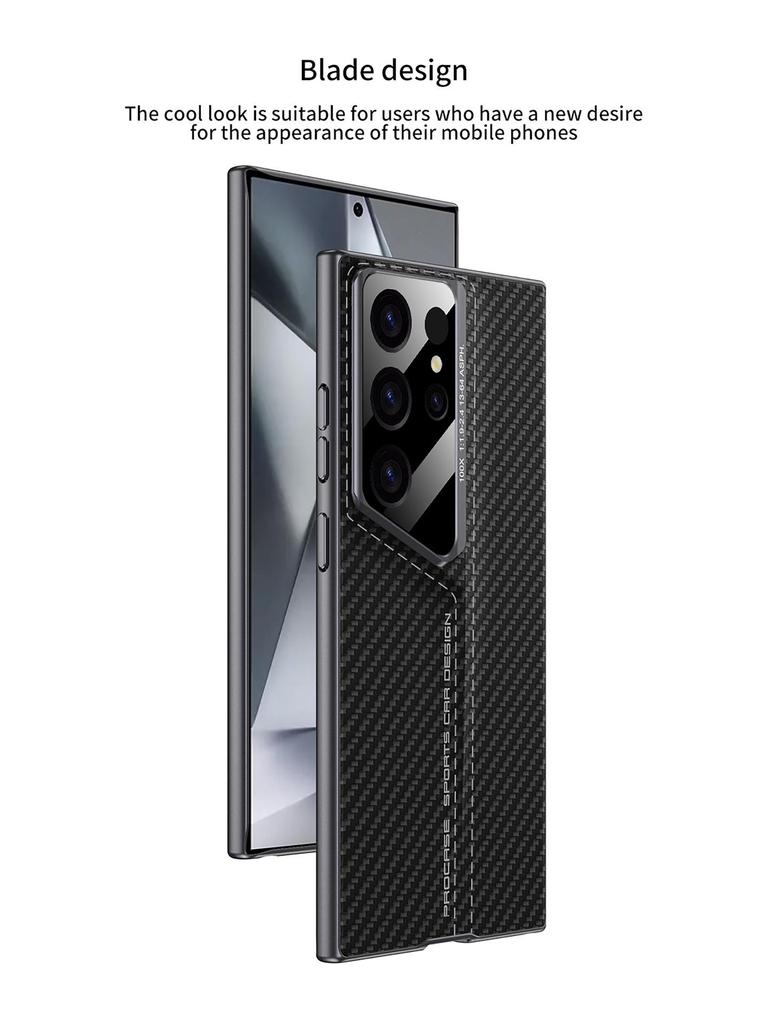 Защитный чехол-книжка из кожи с лезвием для Samsung S24 Ultra/S23 Ultra
