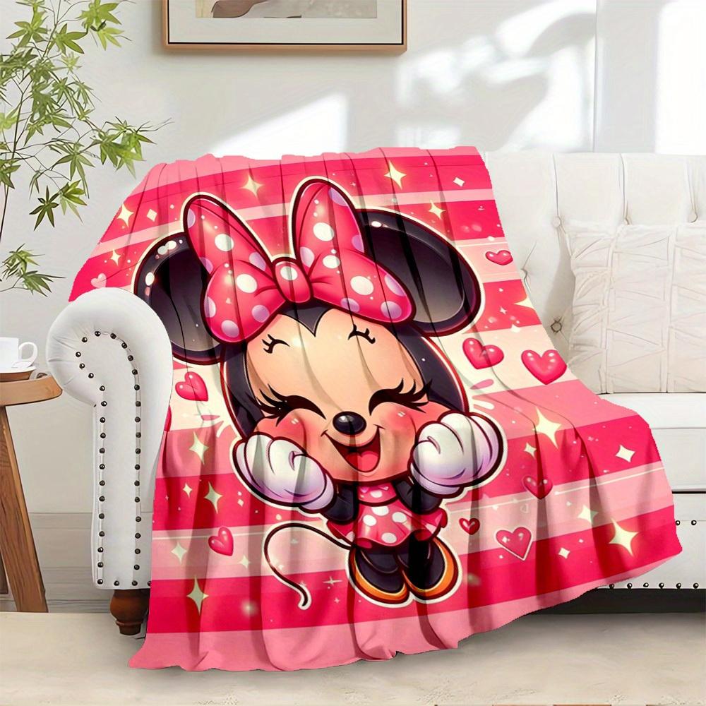 1pc Throw Blanket - Cute Cartoon Mouse Design, Soft Warm Bed Coverlet for Room Decor,