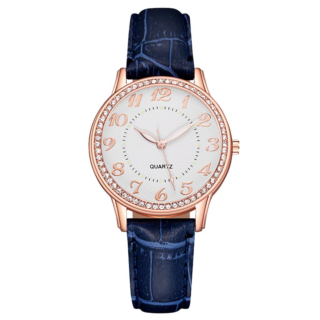 Diamond Inlaid Luminous Watch Women's Belt Women's Watch Quartz Watch Watch