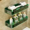 No-Drill Wall-Mounted Bathroom Storage Rack for Toiletries & Cosmetics
