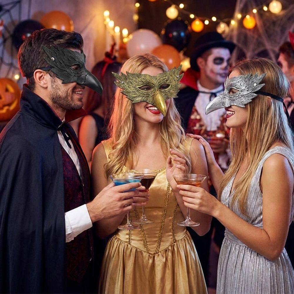 Comfortable Eagle Half Face Mask Realistic Cosplay Bird Mask Animal Mask  Carnival Party