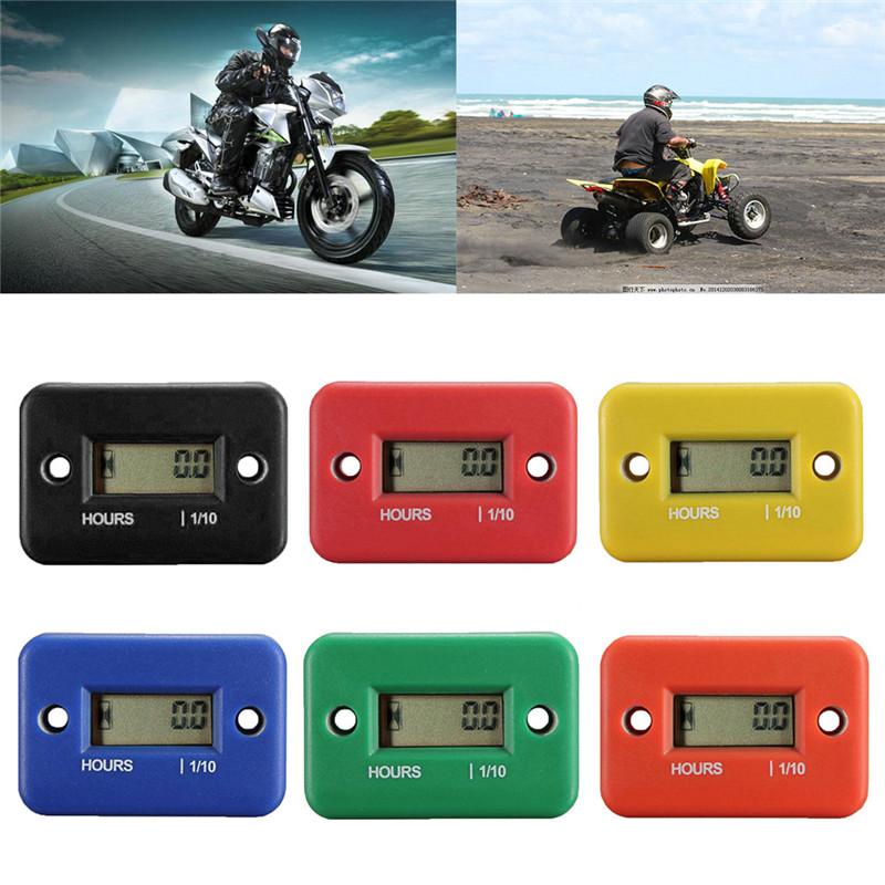 Счетчик моточасов с таймером батареи Cafe Racer цифровой счетчик таймер для мотолыжи аккумулятор цифровой рабочий измеритель инструменты