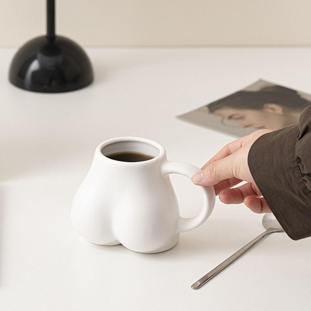Porcelain Coffee Mug Butt Body Shape Tea Cup Gift Ceramic Mug  Household