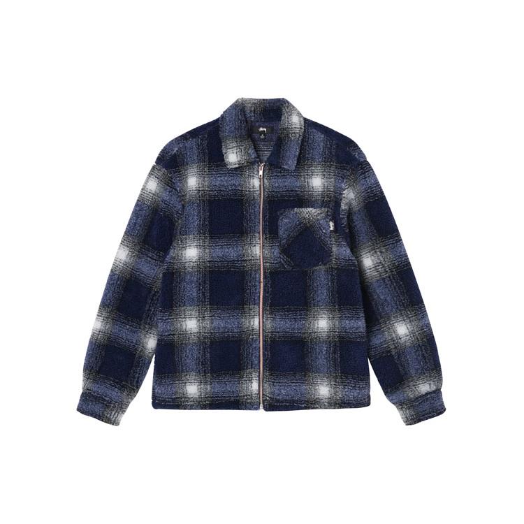 Stussy Shadow Plaid Sherpa Zip 1110224