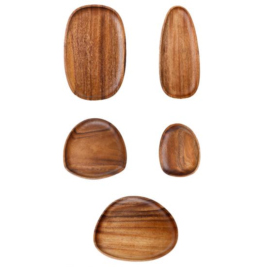 Деревянный поднос, универсальный деревенский деревянный сервировочный поднос, центральная часть стола, тарелка с фруктами для украшения дома, фермерского дома