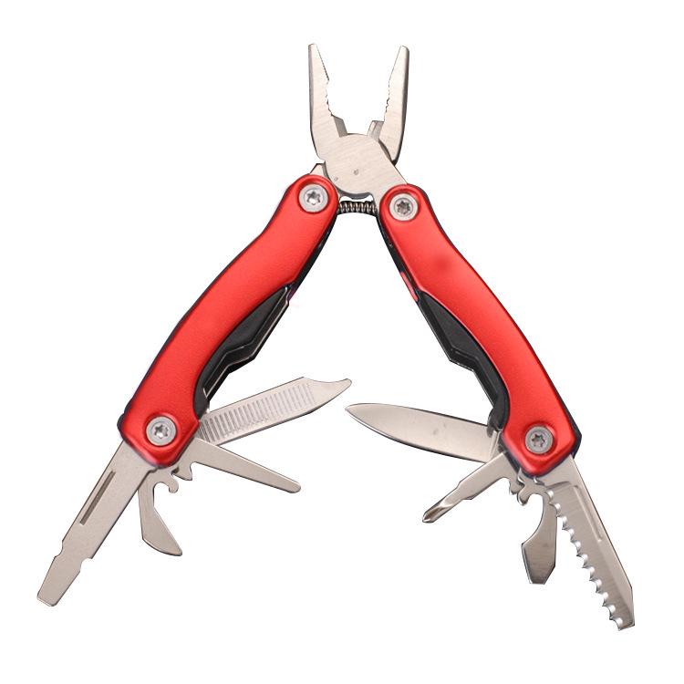 Многофункциональные складные плоскогубцы из нержавеющей стали — компактный подарок с алюминиевой ручкой для кемпинга и самообороны