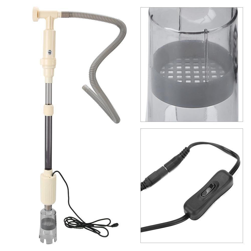 Электрический насос для смены воды в аквариуме, очиститель песка, сифонная трубка для очистки аквариума CN