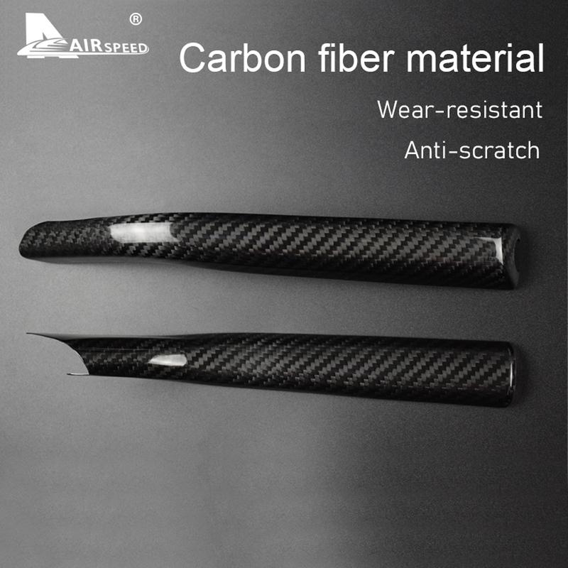 Real Hard Carbon Fiber Handbrake Grips Cover Car Interior Trim for Chevrolet Camaro 2010 2011 2012 2013 2014 2015 Accessories