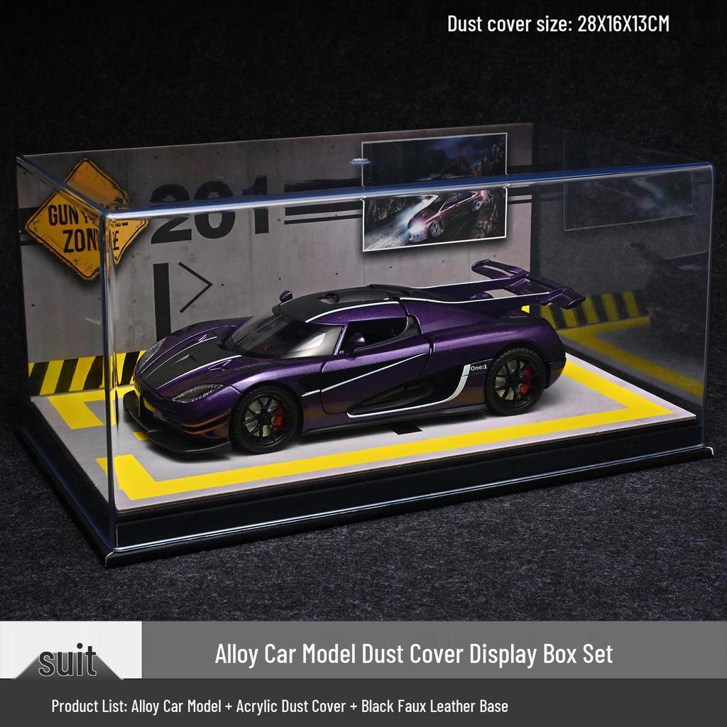 1:24 Koenigsegg ONE Alloy Car Model with Ejection Doors - Sports Car Ornament and Toy