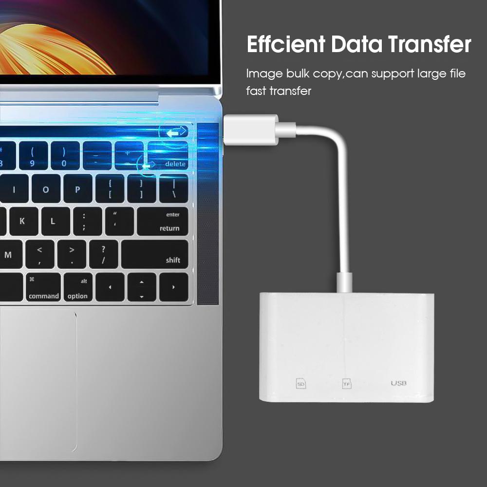 Для типа C к устройству чтения карт SD OTG USB-кабель Адаптер устройства чтения карт Micro SD/TF Адаптер камеры Адаптер карты памяти Передача данных с карты памяти