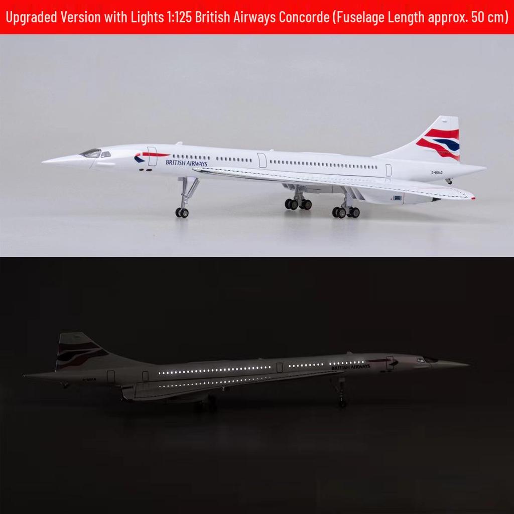 1:Модель Concorde Air France-British Airways в масштабе 200, металлическая - Коллекционный подарок Гражданской авиации