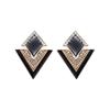 Модные геометрические треугольные серьги-гвоздики для женщин