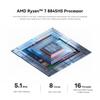 Мини-ПК Beelink SER8 AMD Ryzen 7 8845HS AI 8 ядер 16 потоков до Мини-ПК поставляется с 32 ГБ DDR5 1 ТБ NVME 4K HD Три экрана WiFi Bluetooth Ethernet Серебристый