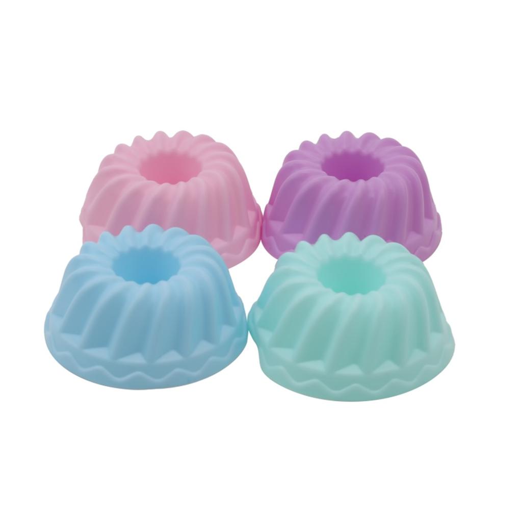 MIT 12 шт. / Набор круглых силиконовых форм для выпечки тортов, шоколадная форма