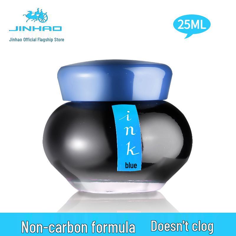 Чернила для перьевой ручки Jinhao Non-Carbon Black – Плавная подача, без засоров – Идеально для бизнеса, офиса, студентов, мужчин и женщин.