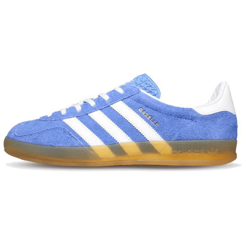 adidas Оригинальные Gazelle Indoor Замшевые Модные Повседневные Низкие Кеды Унисекс Синий Белый Коричневый HQ8717