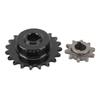 420 Chain 10 Tooth Front Sprocket 420 Chain 20 Tooth Rear Sprocket Replacement for Coleman CT200U Trail Mini Bike Go