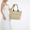 2025 Fashion Casual New PU & Straw Woven Tote Bags Solid Large Capacity Popularity Exquisite Hot Trendy Shoulder Bags for Women
