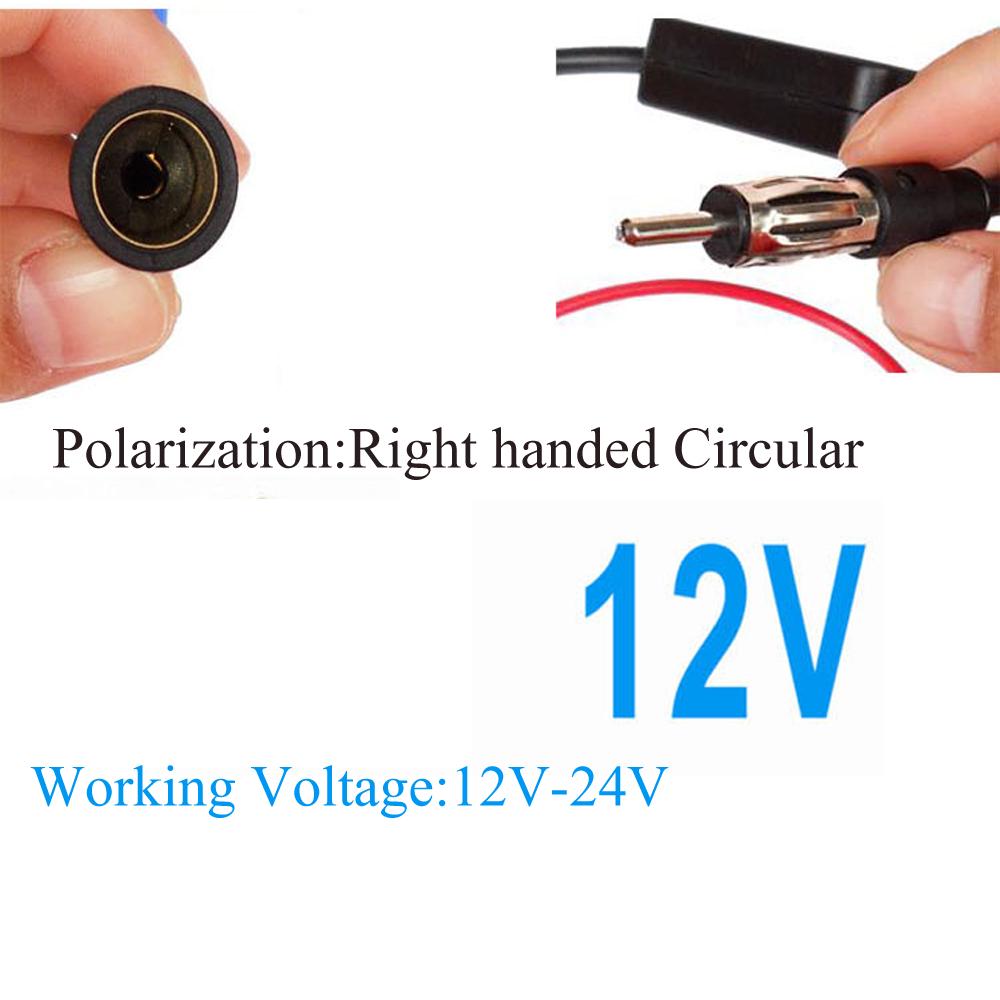 Car Radio Amplifier Aerials Auto FM Antenna Signal Amp Enhancer Device