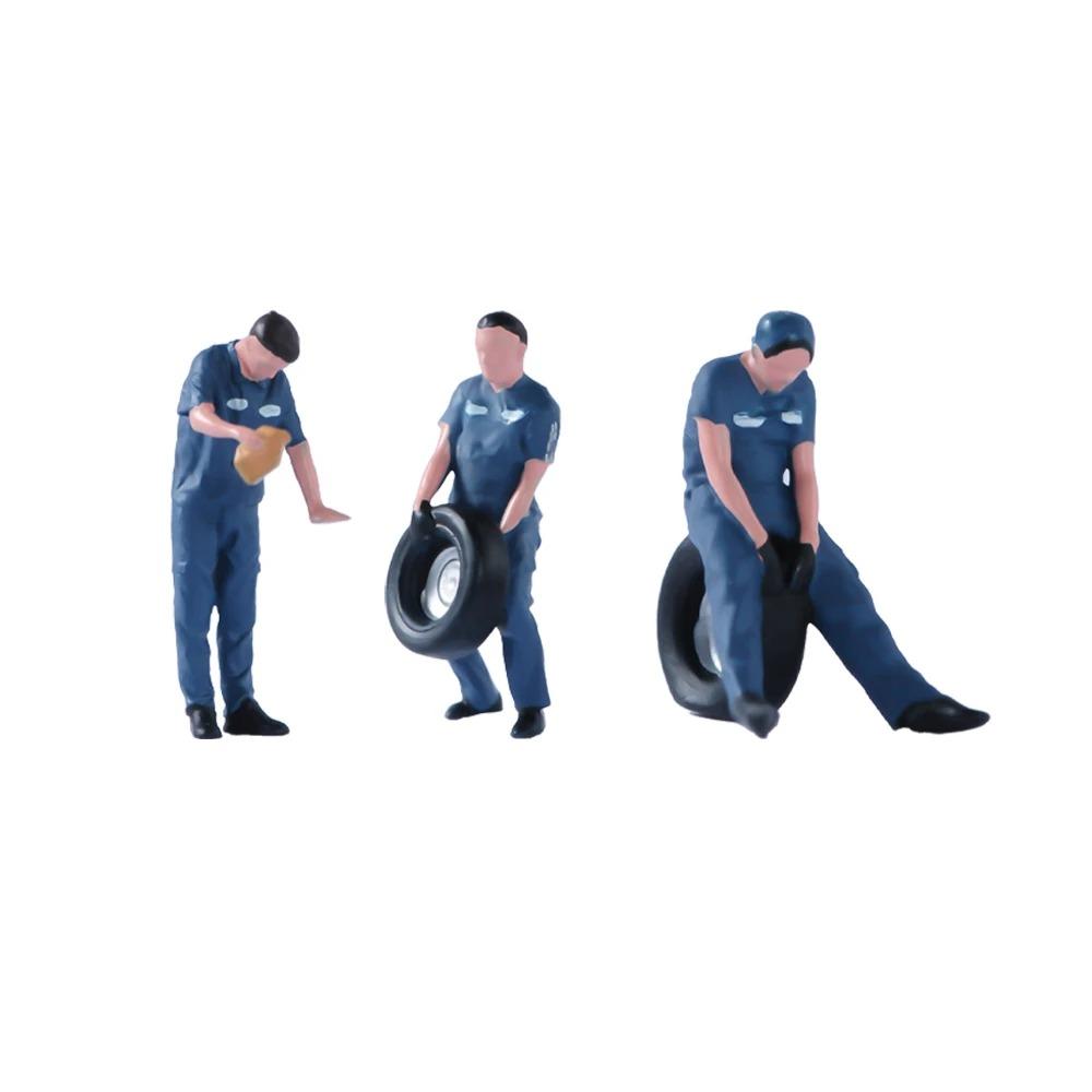 Раскрашенные миниатюры Масштаб 1/64 Красота Красивый Мальчик Полицейский Девушки Мужчина Женщина Сцена Фигурка Модель Для Автомобиля Транспортные Средства Украсить