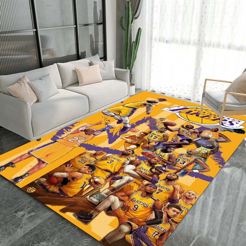 Nine Styles of High-definition Basketball Rugs, Suitable for Living Room, Bedroom Home Decoration, and Children's Gifts.