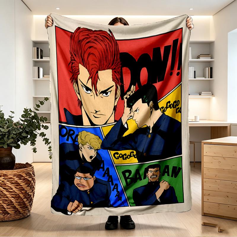 SLAM DUNK Print Blanket - Soft & Comfortable, for Bedroom, Travel, Sofa, Home Decoration - Birthday Christmas Gift for Friend