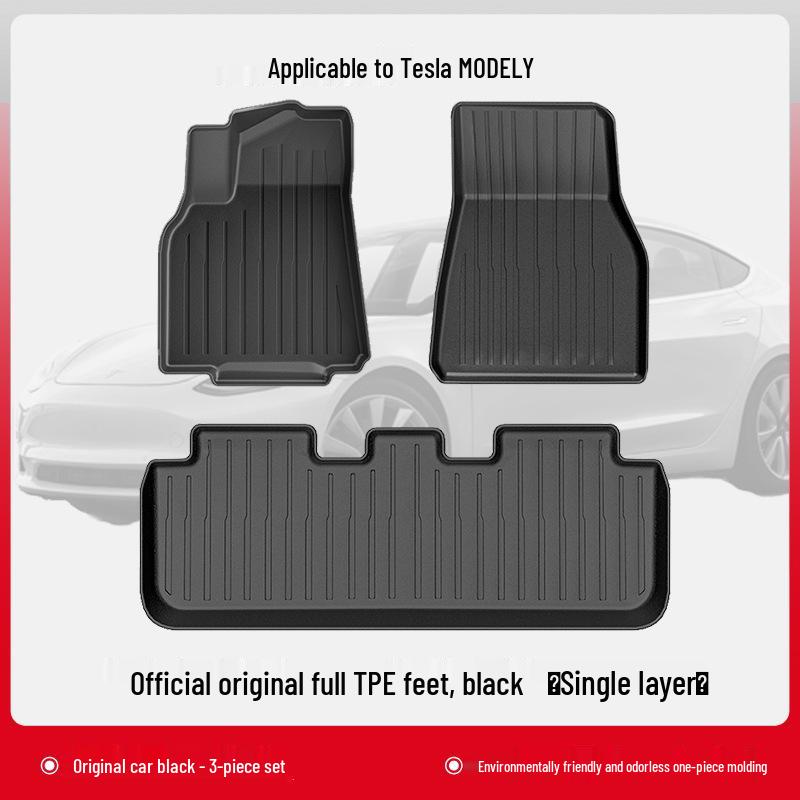 Автомобильные коврики из ТПЭ для Tesla Model Y3 Новые версии 2025 года