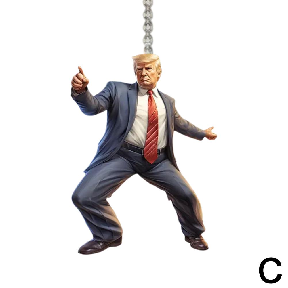 2D Акриловый кулон Президент Украшение заднего вида Транспортное средство Автомобильный Шарм Интерьерное украшение заднего вида Президентские аксессуары Задний D3M0