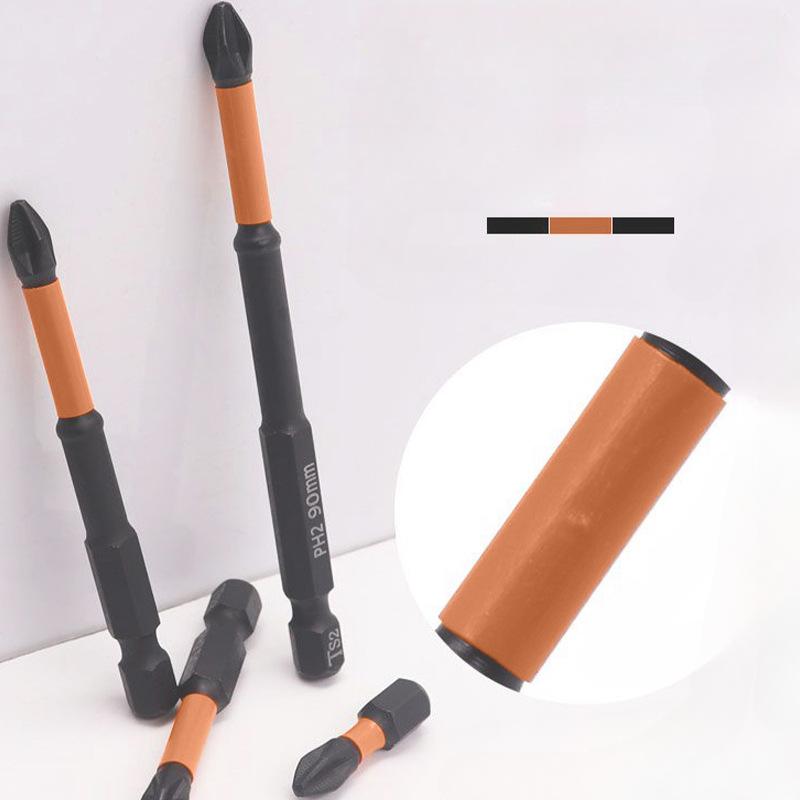 Ударная сильная магнитная отвертка, крестообразная головка 25/50/65/70/90/150, антикоррозионные биты, шестигранная бита 1/4 дюйма для электрической отвертки, набор винтов для электрической дрели