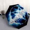 Supernatural Pentagram Protection Umbrella - Automatic Open/Close, Gothic occult design umbrella with Bold 'Supernatural' Text