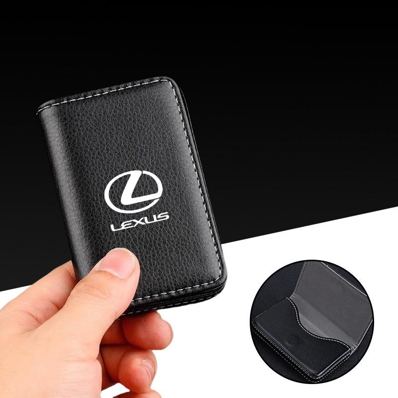 2025 Leather Name Business Card ID Card Credit Card Holder Case Wallet For Lexus ES RX NX LS UX LM LX GX LC RZ IS CT GS RC HS NB5