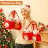 Christmas Gift Bag Xmas Snowman Santa Bear Elk Candy Bag Drawstring Gift